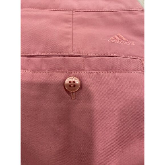 Adidas Skort Sz 6 Barbie Pink STRETCH Golf Skirt Tennis Activewear Shorts FLAW - Picture 9 of 10